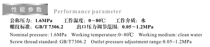 帶 過 濾 器 可 調 式 減 壓 閥